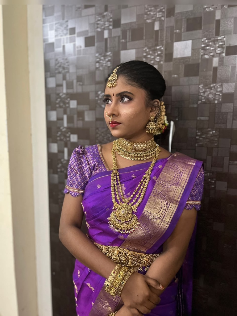 Classic Purple Silk Bridal Glow