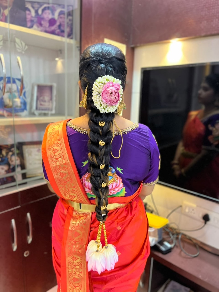 Bridal Hair Styling & Lotus Poola Jada Braid